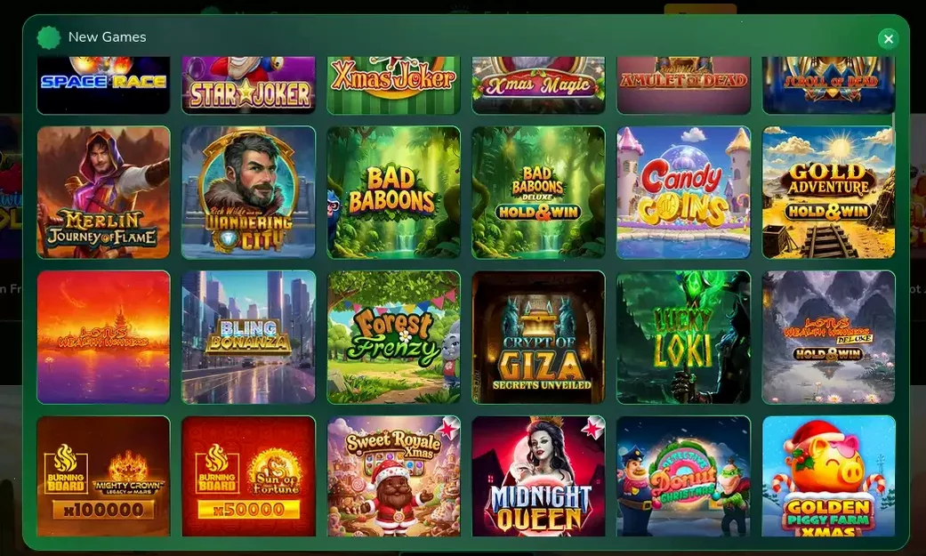 Игровой интерфейс онлайн казино Старда